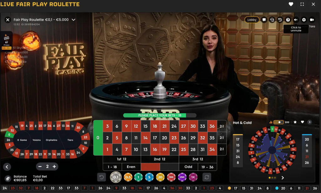 fairplaycasino.nl live roulette tafel